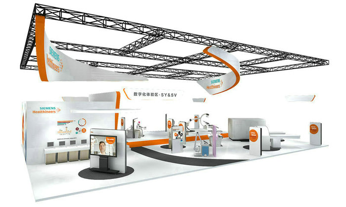 北京德国西门子电器展台设计搭建